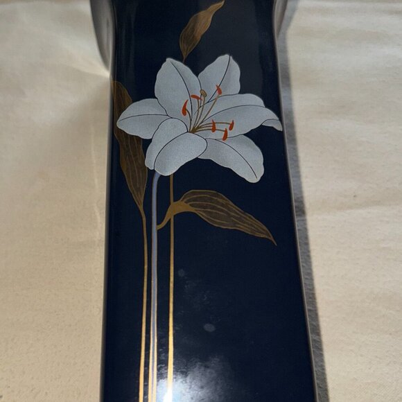 Vintage Blue Iris OTAGIRI Japan Vase - Picture 10 of 16